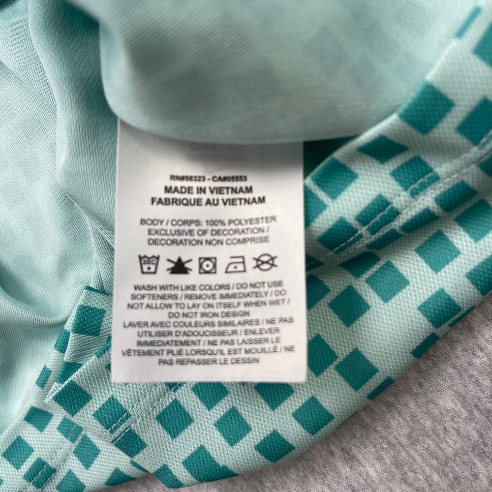 NWT Nike Golf Womens Dri-FIT Polo Shirt and Skort Set Teal Geometric Tennis XS - Picture 7 of 13